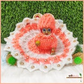 Woolen Fancy Gajri & Cream Poshak With Cap